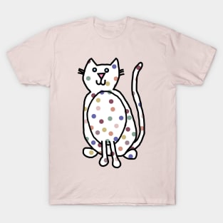 Cute Cat with Balanced Spots T-Shirt